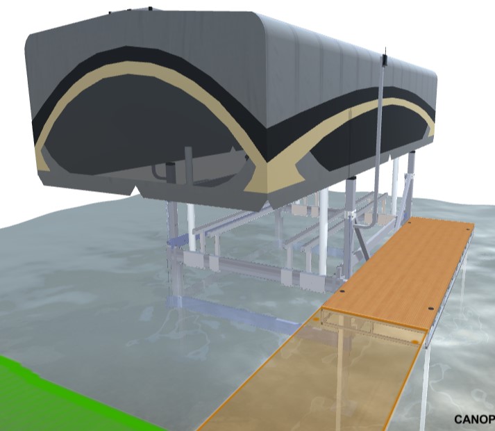 Pontoon Hoist and Dock Accessories from Floe Intl. and Floe Intl. Decks